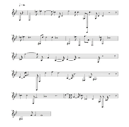 Etude 004, score 1